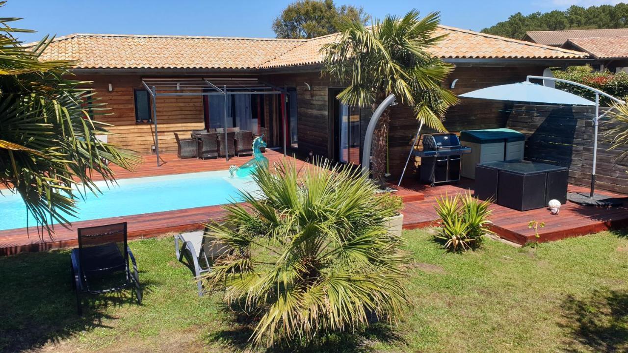 Villa Avec Piscine Chauffee Moliets-et-Maa Exteriör bild