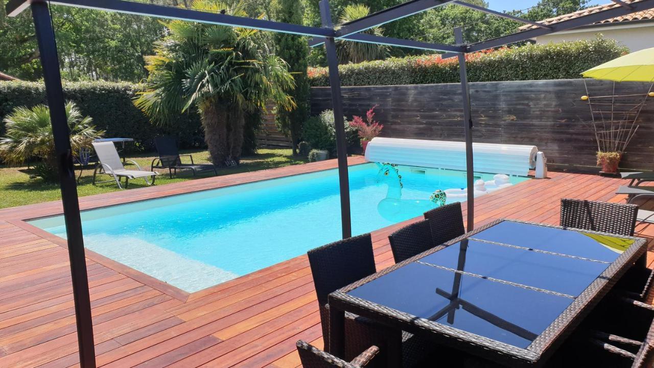 Villa Avec Piscine Chauffee Moliets-et-Maa Exteriör bild