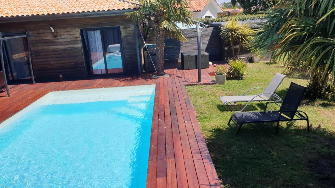 Villa Avec Piscine Chauffee Moliets-et-Maa Exteriör bild